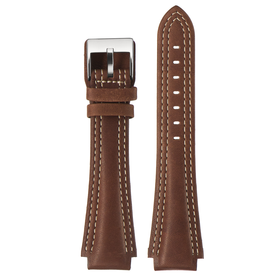 Stailer Premium 5132 Navigator - ремешок для часов коричневый, итальянская кожа растительного дубления, гладкий, Германия - мастерская «Часовая Скорая Помощь». Картинка Stailer Premium 5132 Navigator - ремешок для часов коричневый, итальянская кожа растительного дубления, гладкий, Германия