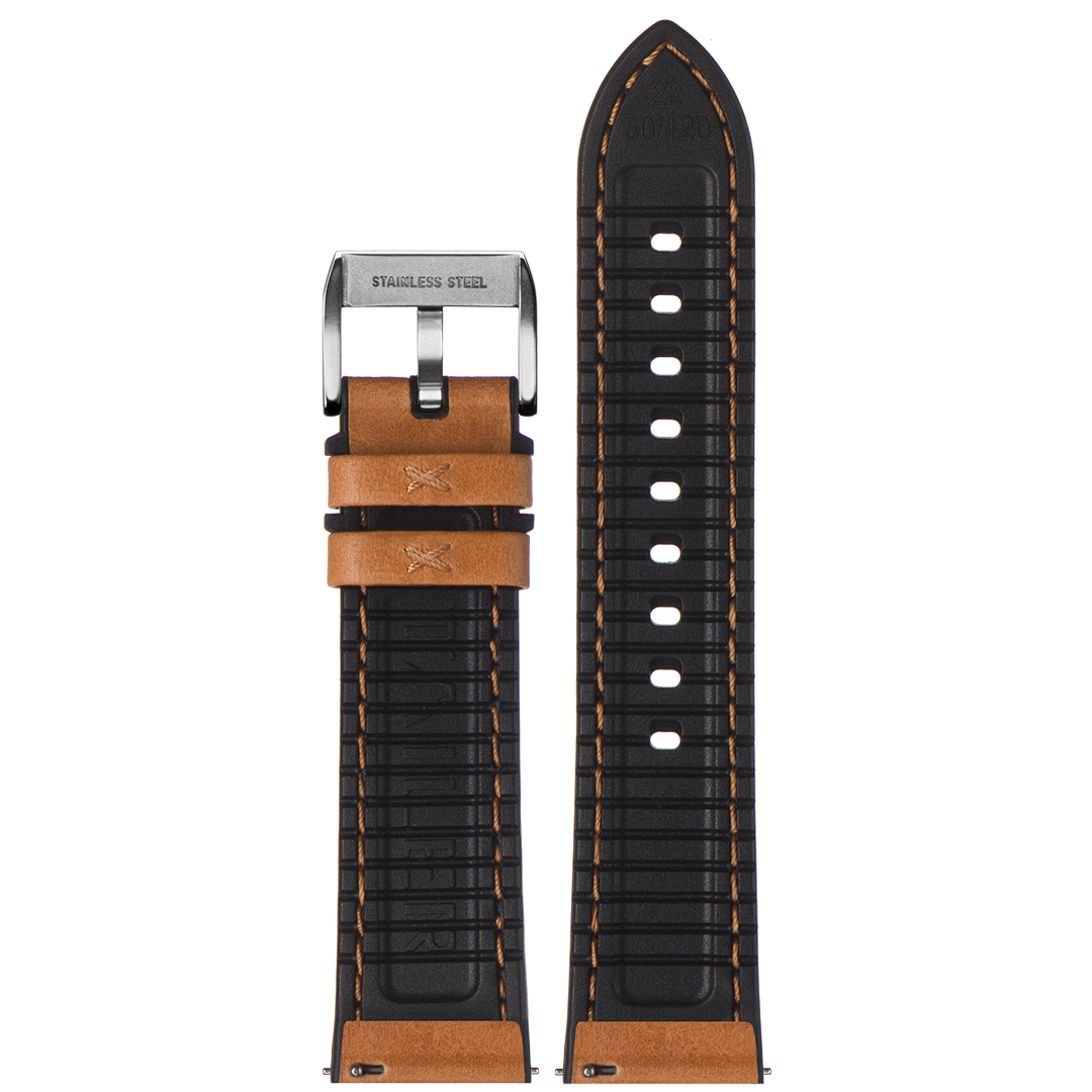 Картинка Stailer Premium 6135 Max endurance sport horween - ремешок для часов светло-коричневый, кожа horween full grain, гладкий, Германия