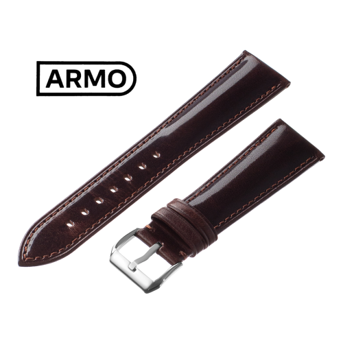 Картинка ARMO 4902 - ремешок для часов коричневый, кожа, аллигатор