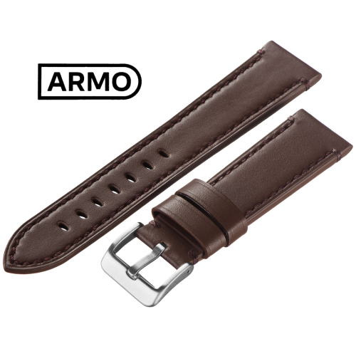 ARMO 4702 - ремешок для часов коричневый, кожа, гладкий - мастерская «Часовая Скорая Помощь». Картинка ARMO 4702 - ремешок для часов коричневый, кожа, гладкий