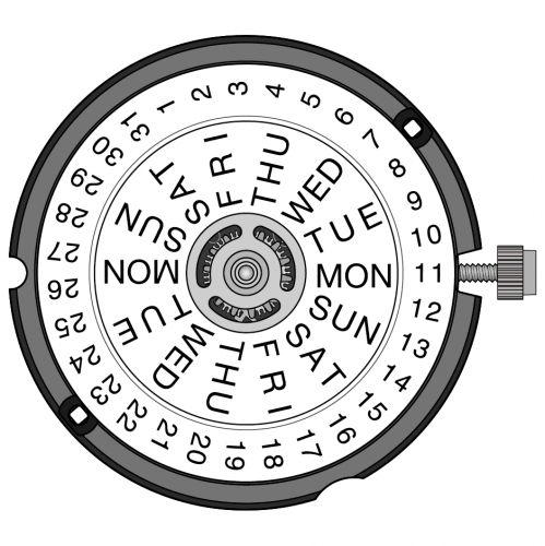 Картинка ETA 804.121 - механизм для часов кварцевый 10 ½, Швейцария