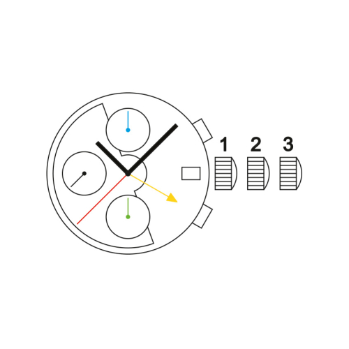 Картинка Механизм SELLITA SW530 A - механизм для часов механический 13 ¼, Швейцария