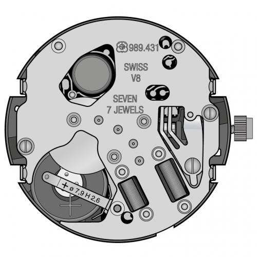 Картинка ETA 989.431 - механизм для часов кварцевый 10 ½, Швейцария