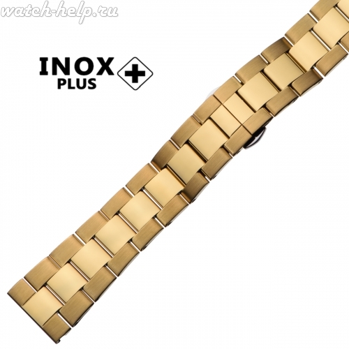 Картинка INOX PLUS S-702 IPGold - браслет для часов, сталь, Китай