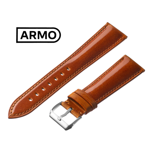 ARMO 4902 - ремешок для часов коричневый, кожа, аллигатор - мастерская «Часовая Скорая Помощь». Картинка ARMO 4902 - ремешок для часов коричневый, кожа, аллигатор