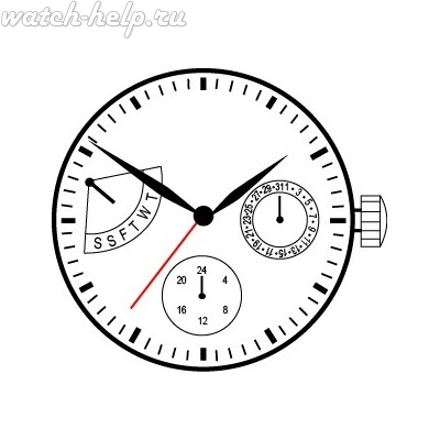 Картинка TMI VX3SE - механизм для часов кварцевый, Япония