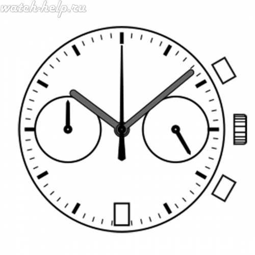 Картинка TMI VK64 Premium chronograph movement (vk) - механизм для часов кварцевый 13 ½, Япония