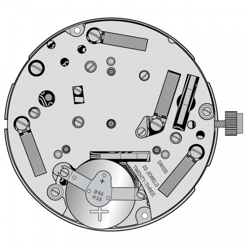 Картинка ETA 251.265 - механизм для часов кварцевый 13 ¼, Швейцария