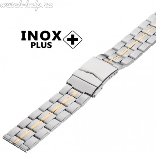 Картинка INOX PLUS V-204 Bicolor - браслет для часов, сталь, Китай
