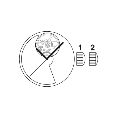 Картинка Механизм SELLITA SW200-1 AJ - механизм для часов механический 11 ½, Швейцария