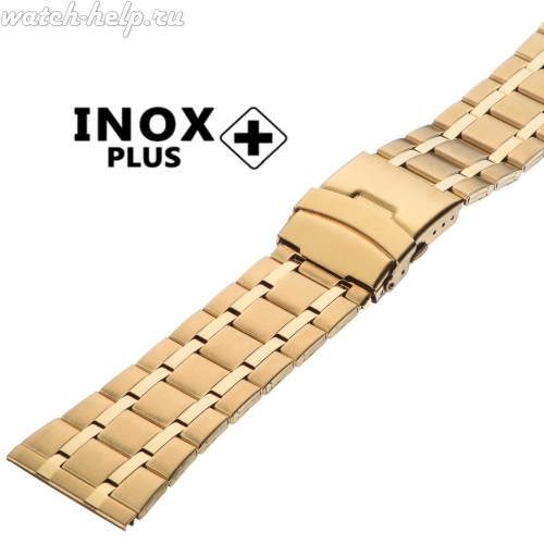 Картинка INOX PLUS V-304 IPGold - браслет для часов, сталь, Китай