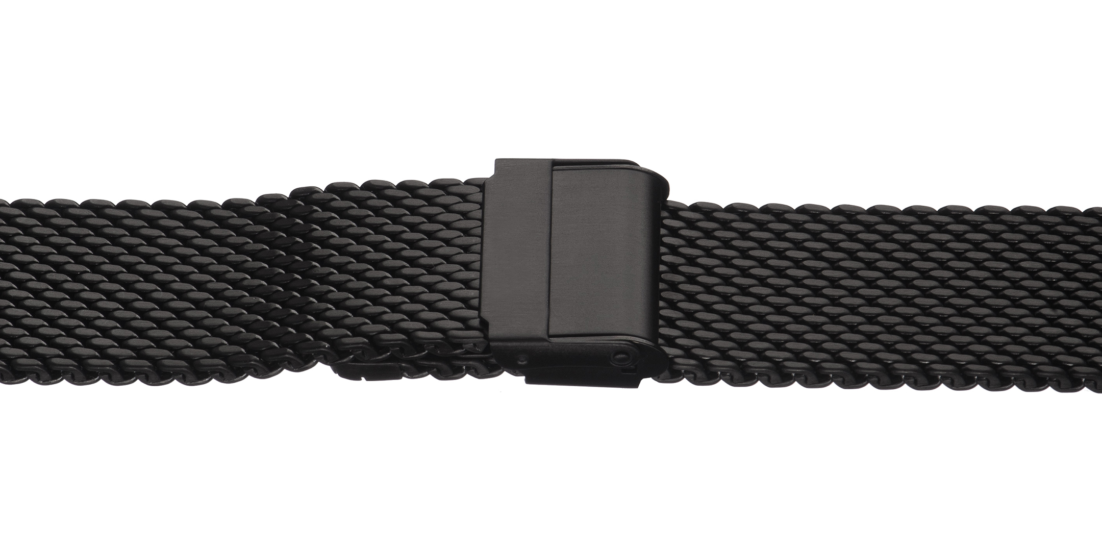 Картинка INOX PLUS M-414 Black - браслет для часов чёрный, сталь, Китай
