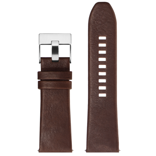 Картинка Ремешок для часов DIESEL, OEM Stailer - с пластиковой вставкой - 31X24 - коричневый - ремешок для часов коричневый, кожа