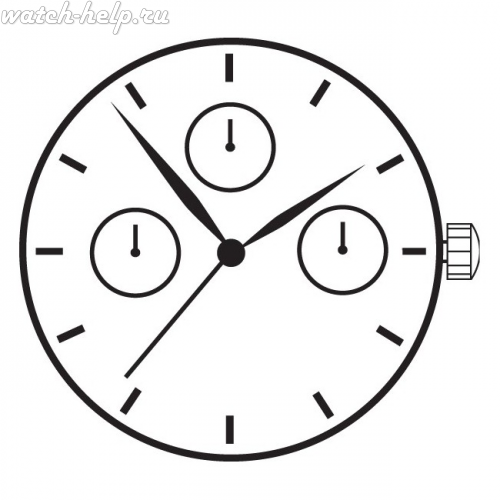 Картинка TMI VX3F - механизм для часов кварцевый, Япония