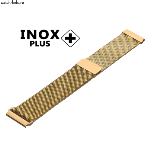 Картинка Сетка Gold - браслет для часов лимонное золото, сталь