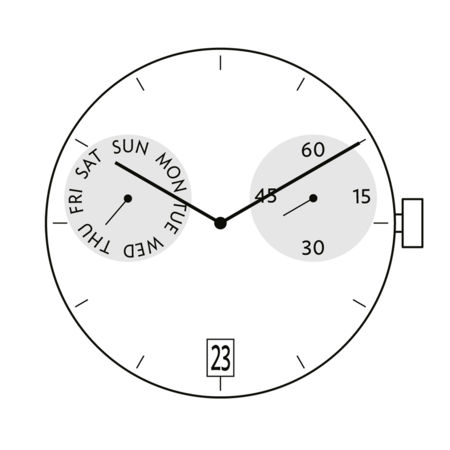 Картинка RONDA X20 Xtratech x - механизм для часов кварцевый 13 ¼, Швейцария