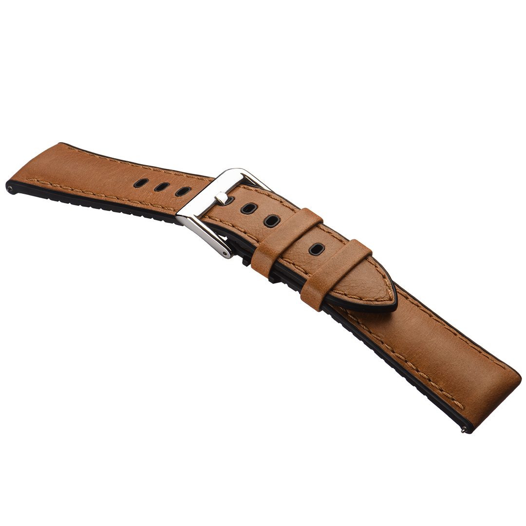 Картинка Stailer Premium 6135 Max endurance sport horween - ремешок для часов светло-коричневый, кожа horween full grain, гладкий, Германия