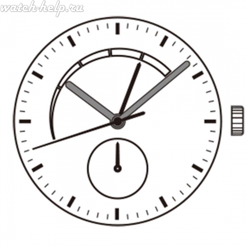 Картинка TMI NE57 Premium mechanical movement (ne) - механизм для часов механический 12, Япония