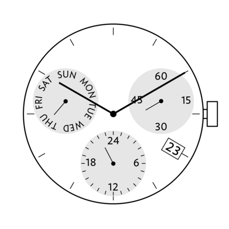 Картинка RONDA X30 Xtratech x - механизм для часов кварцевый 13 ¼, Швейцария