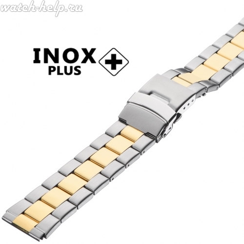 Картинка INOX PLUS V-305 Bicolor - браслет для часов, сталь, Китай