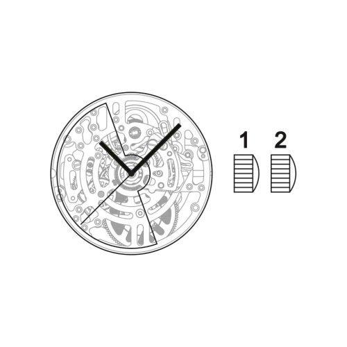 Картинка Механизм SELLITA SW300-1 S B - механизм для часов механический 11 ½, Швейцария