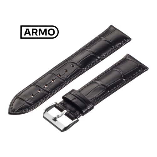 Картинка ARMO 4902 - ремешок для часов коричневый, кожа, аллигатор