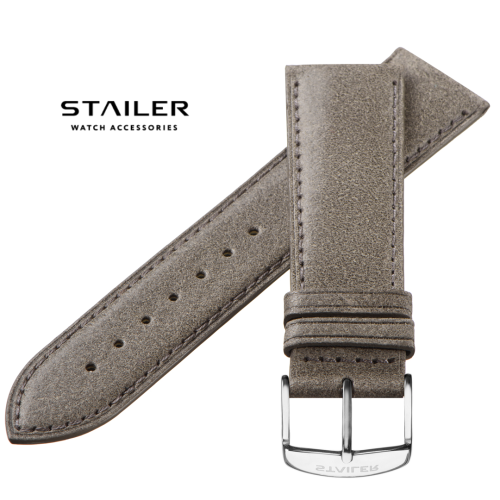 Stailer Premium 6067 Vintage - ремешок для часов синий, итальянская кожа растительного дубления, гладкий, Германия - мастерская «Часовая Скорая Помощь». Картинка Stailer Premium 6067 Vintage - ремешок для часов синий, итальянская кожа растительного дубления, гладкий, Германия