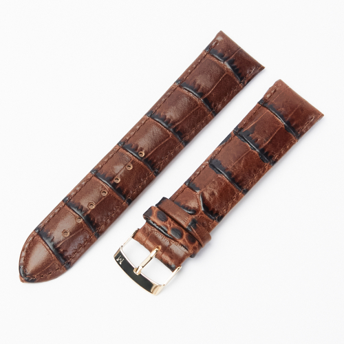 Картинка Ремешок MODENO серия A000 - ремешок для часов белый, кожа, гладкий, Китай