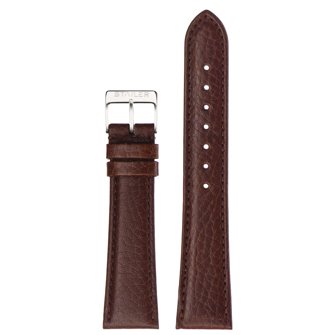 Stailer 5292 Original - ремешок для часов коричневый, кожа, буйвол, Германия - мастерская «Часовая Скорая Помощь». Картинка Stailer 5292 Original - ремешок для часов коричневый, кожа, буйвол, Германия
