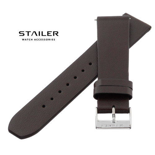 Картинка Stailer Premium 5731 Alaska - ремешок для часов чёрный, итальянская кожа растительного дубления, замша, Германия