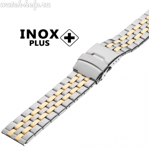 Картинка INOX PLUS V-302 Bicolor - браслет для часов, сталь, Китай