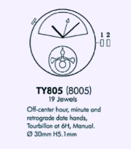 Купить. Заменить. Отремонтировать Механизм SEAGULL - ST8005 / TY805 - в мастерской «Часовая Скорая Помощь»