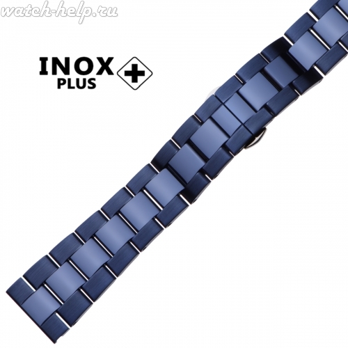 Картинка INOX PLUS S-702 IPBlue - браслет для часов, сталь, Китай