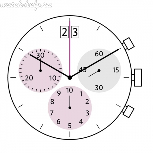 Картинка RONDA 5040.B Startech 5000 - механизм для часов кварцевый 12 ½, Швейцария