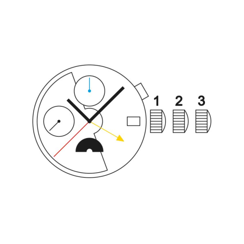 Картинка Механизм SELLITA SW532 MP D - механизм для часов механический 13 ¼, Швейцария