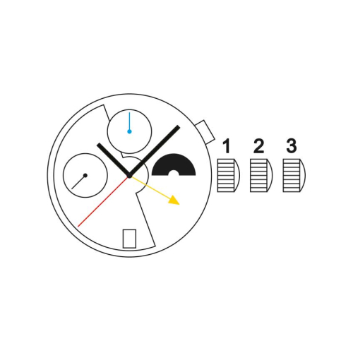 Картинка Механизм SELLITA SW532 MP A - механизм для часов механический 13 ¼, Швейцария