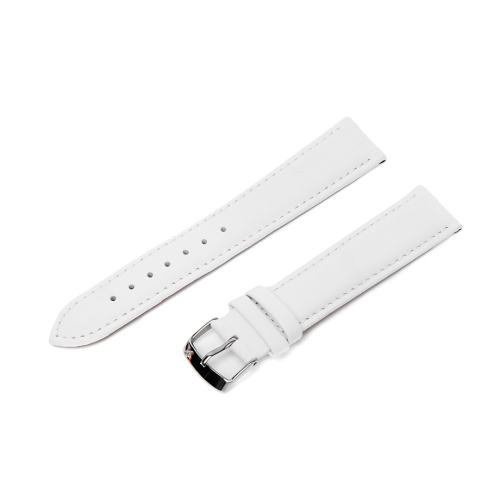 Картинка Ремешок MODENO серия A000 - ремешок для часов белый, кожа, гладкий, Китай