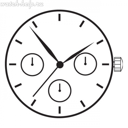 Картинка TMI VX3JE - механизм для часов кварцевый, Япония