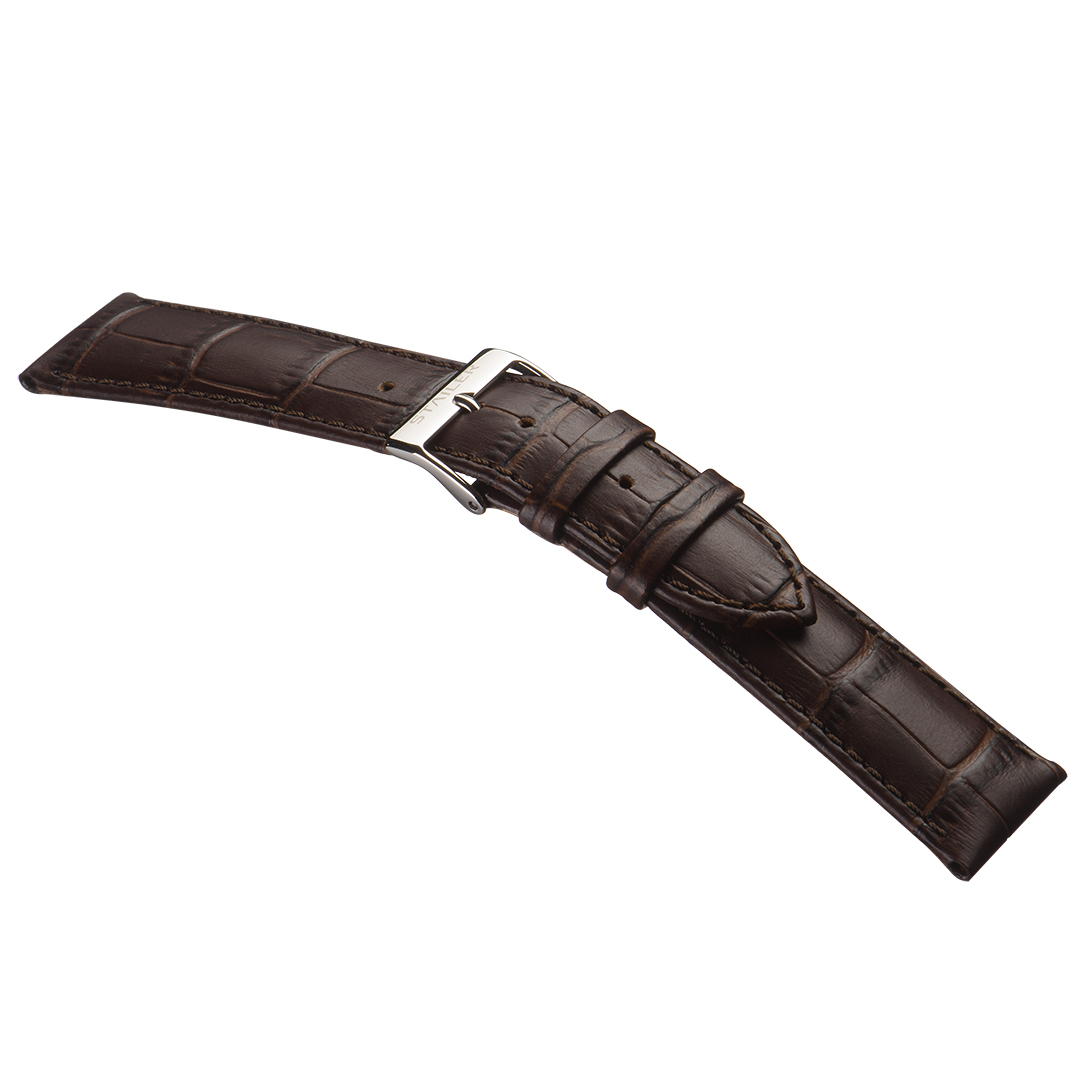 Картинка Stailer 1162 Original - ремешок для часов коричневый, кожа, аллигатор, Германия