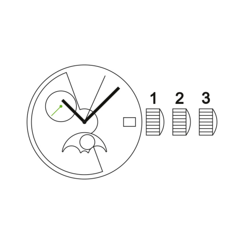 Картинка Механизм SELLITA SW285-1 A - механизм для часов механический 11 ½, Швейцария