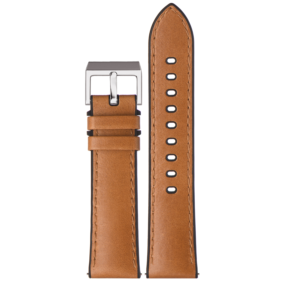 Картинка Stailer Premium 6135 Max endurance sport horween - ремешок для часов светло-коричневый, кожа horween full grain, гладкий, Германия