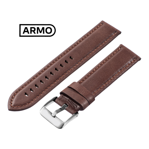 Картинка ARMO 4902 - ремешок для часов коричневый, кожа, аллигатор