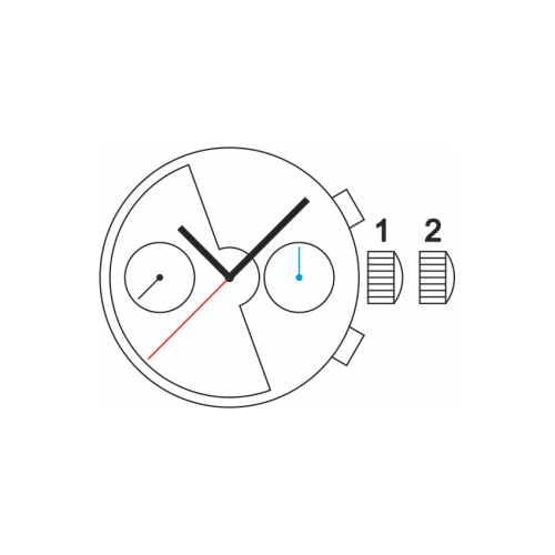 Картинка Механизм SELLITA SW510 BH B - механизм для часов механический 13 ¼, Швейцария