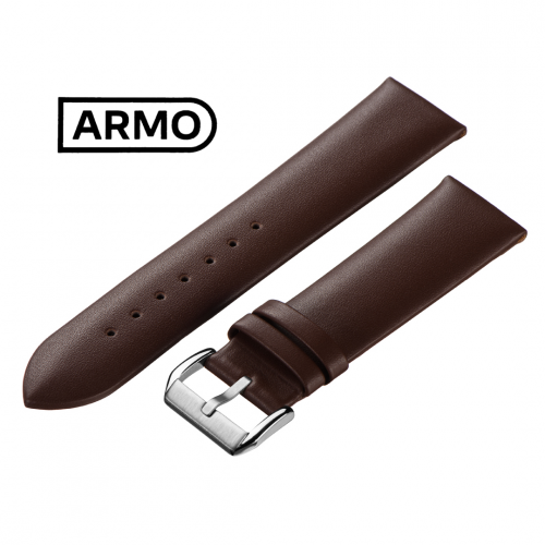 ARMO 3702 - ремешок для часов коричневый, кожа, гладкий - мастерская «Часовая Скорая Помощь». Картинка ARMO 3702 - ремешок для часов коричневый, кожа, гладкий