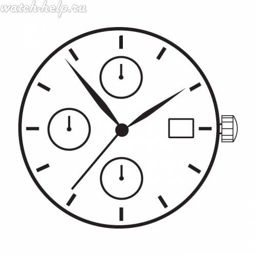 Картинка TMI YM57A - механизм для часов кварцевый, Япония