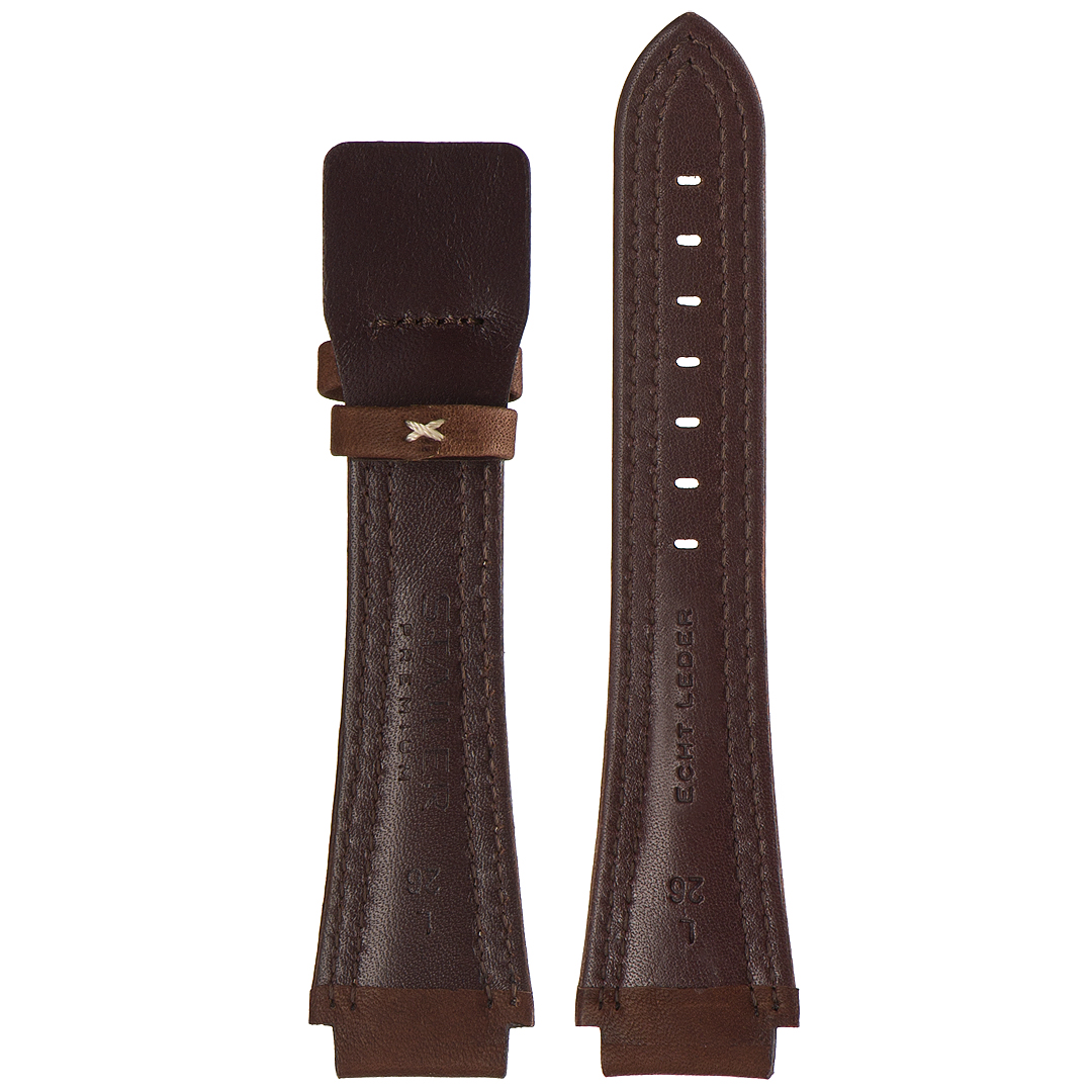 Stailer Premium 5132 Navigator - ремешок для часов коричневый, итальянская кожа растительного дубления, гладкий, Германия - мастерская «Часовая Скорая Помощь». Картинка Stailer Premium 5132 Navigator - ремешок для часов коричневый, итальянская кожа растительного дубления, гладкий, Германия