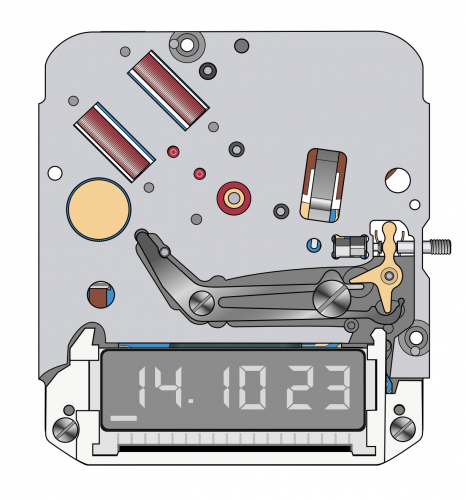 Картинка ETA 958.333 - механизм для часов кварцевый 9 × 10 ½, Швейцария