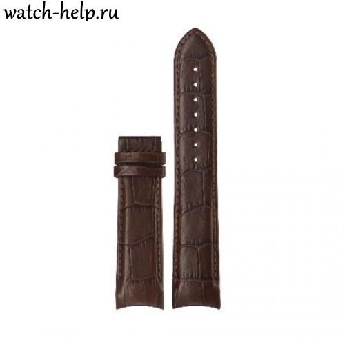 Tissot Brown - ремешок для часов коричневый, натуральная кожа телёнка, аллигатор, Германия - мастерская «Часовая Скорая Помощь». Картинка Tissot Brown - ремешок для часов коричневый, натуральная кожа телёнка, аллигатор, Германия