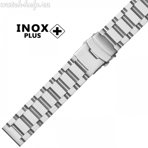 Картинка INOX PLUS G-512 Stainless steel - браслет для часов сталь матовая, сталь, Китай
