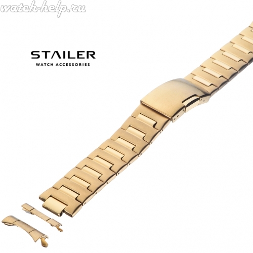 Картинка Stailer BS-85403 IPG - браслет для часов лимонное золото, сталь, Германия